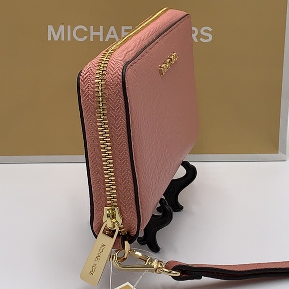 MICHAEL KORS LARGE FLAT MULTIFUNCTIONAL PHONE CASE SUNSET ROSE COLOR - Picture 4 of 14